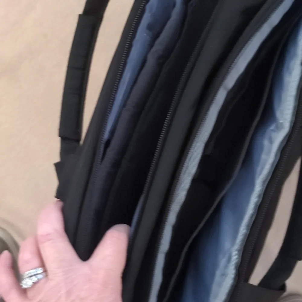 Black Quilted Laptop Bag
